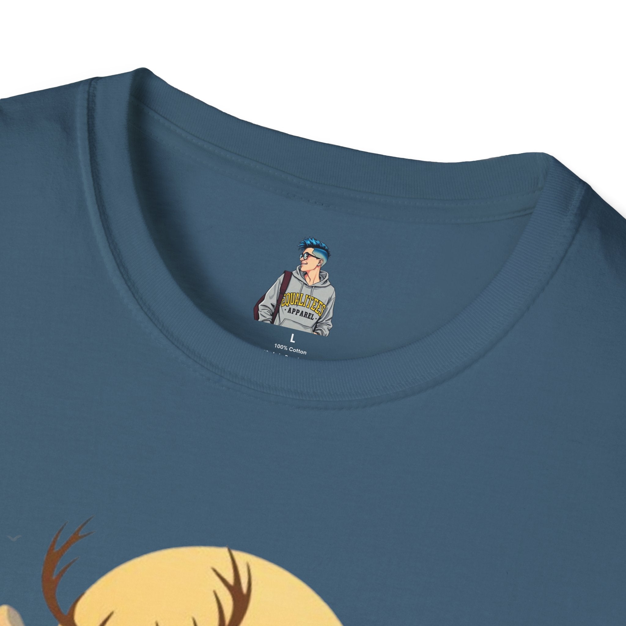 Mountain Sunset Deer Unisex Softstyle T-Shirt