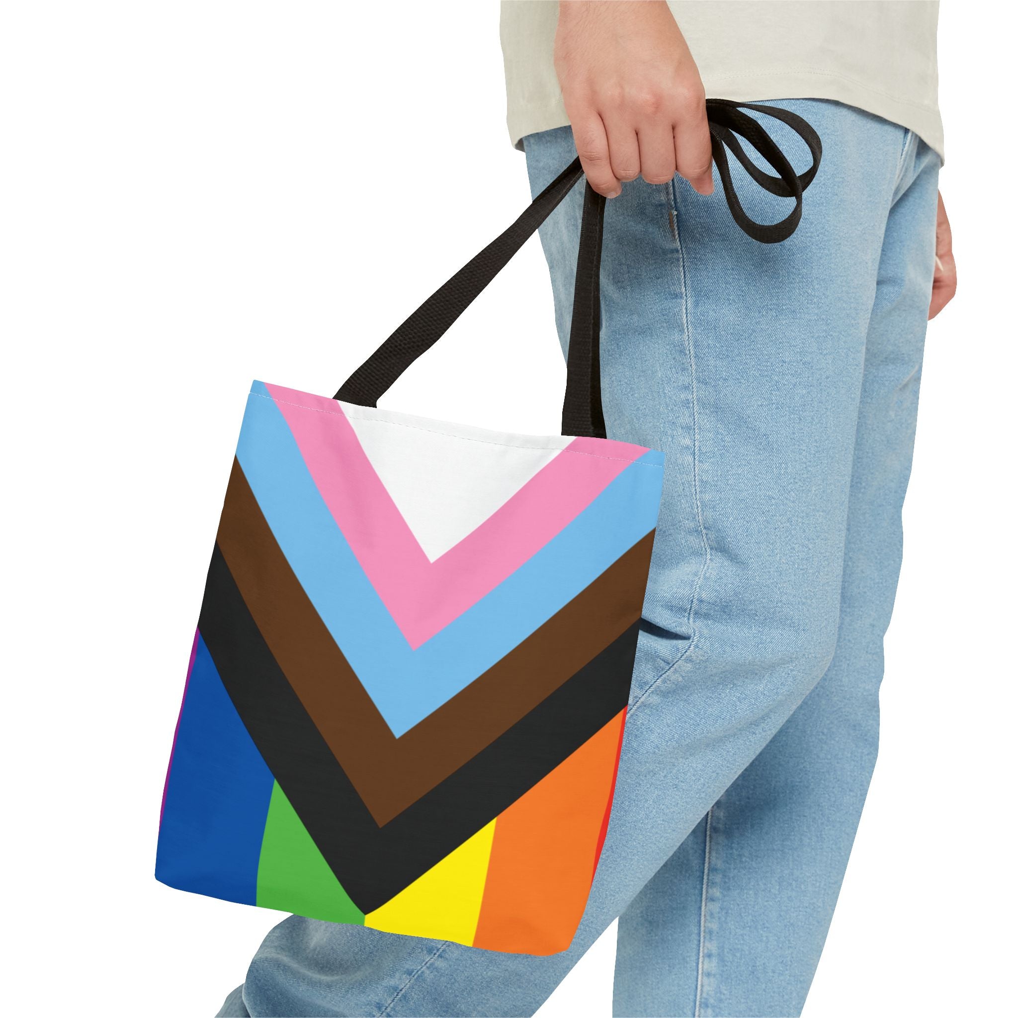 Inclusive Pride Flag Tote Bag