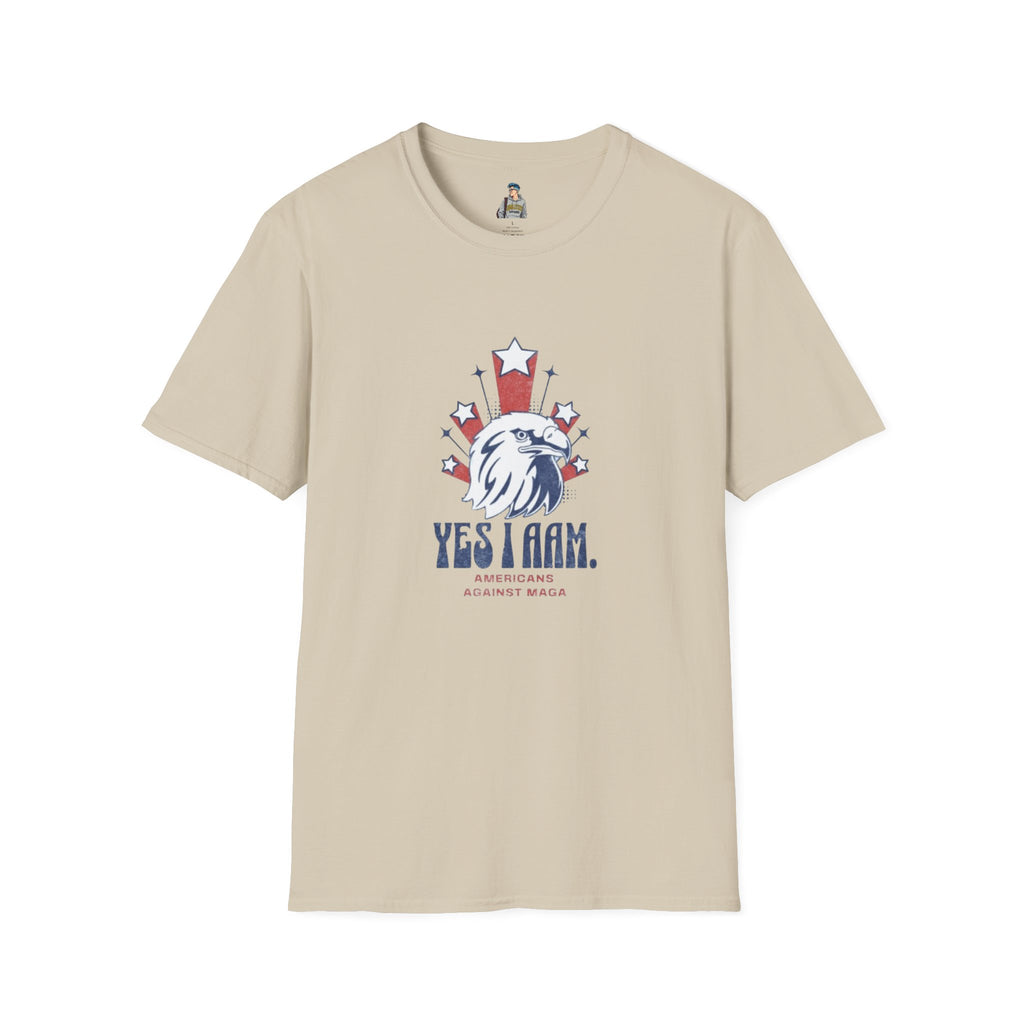 Americans Against MAGA Red Patriots Unisex Softstyle T-Shirt