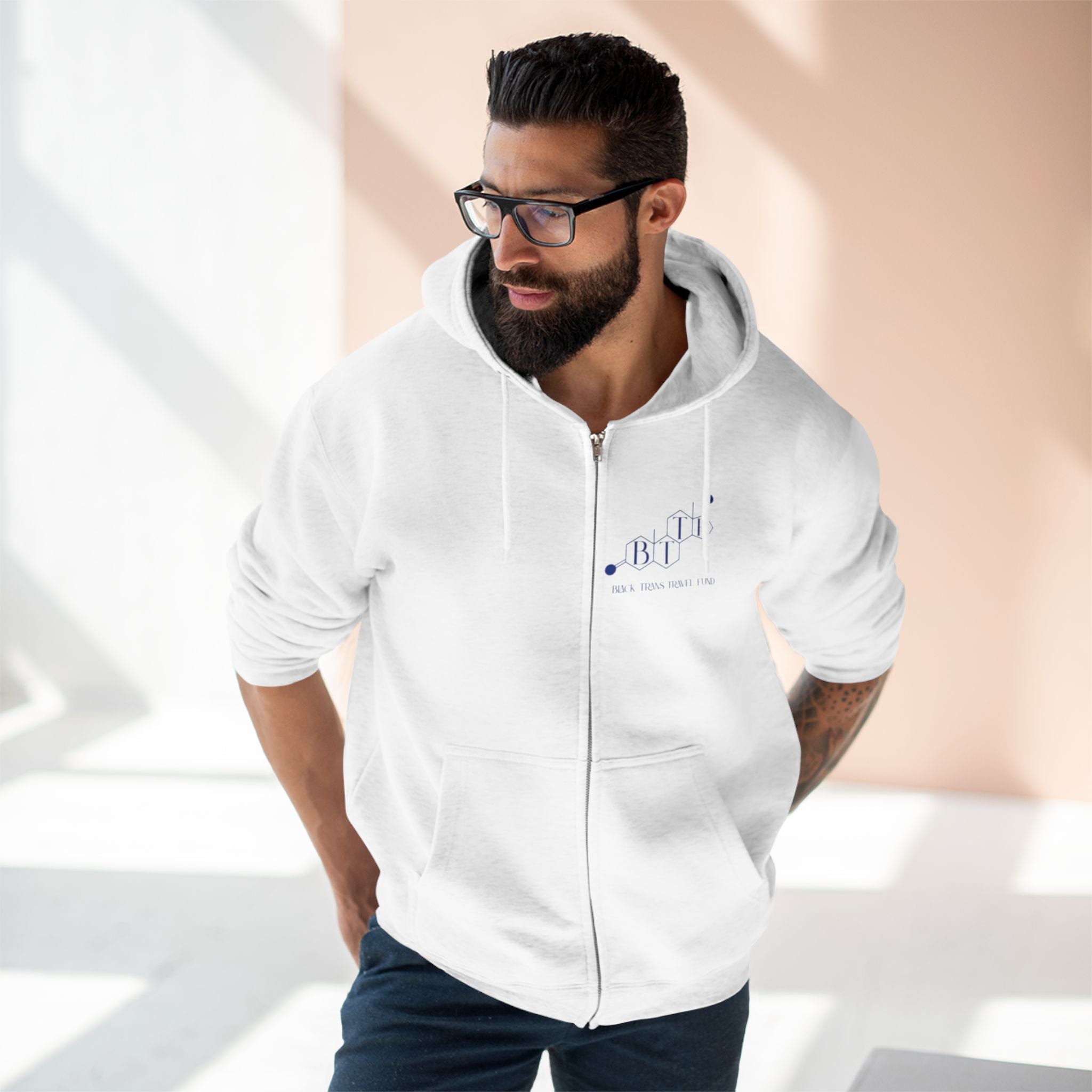 BTTF - Black Trans Travel Fund Unisex Zip-Up Hoodie