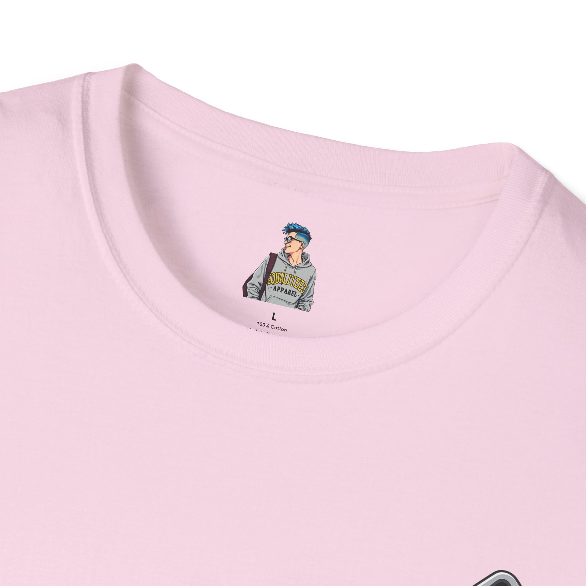 Live and Let Live Safety Pin Unisex Softstyle T-Shirt - Casual LGBTQ+ Pride Tee