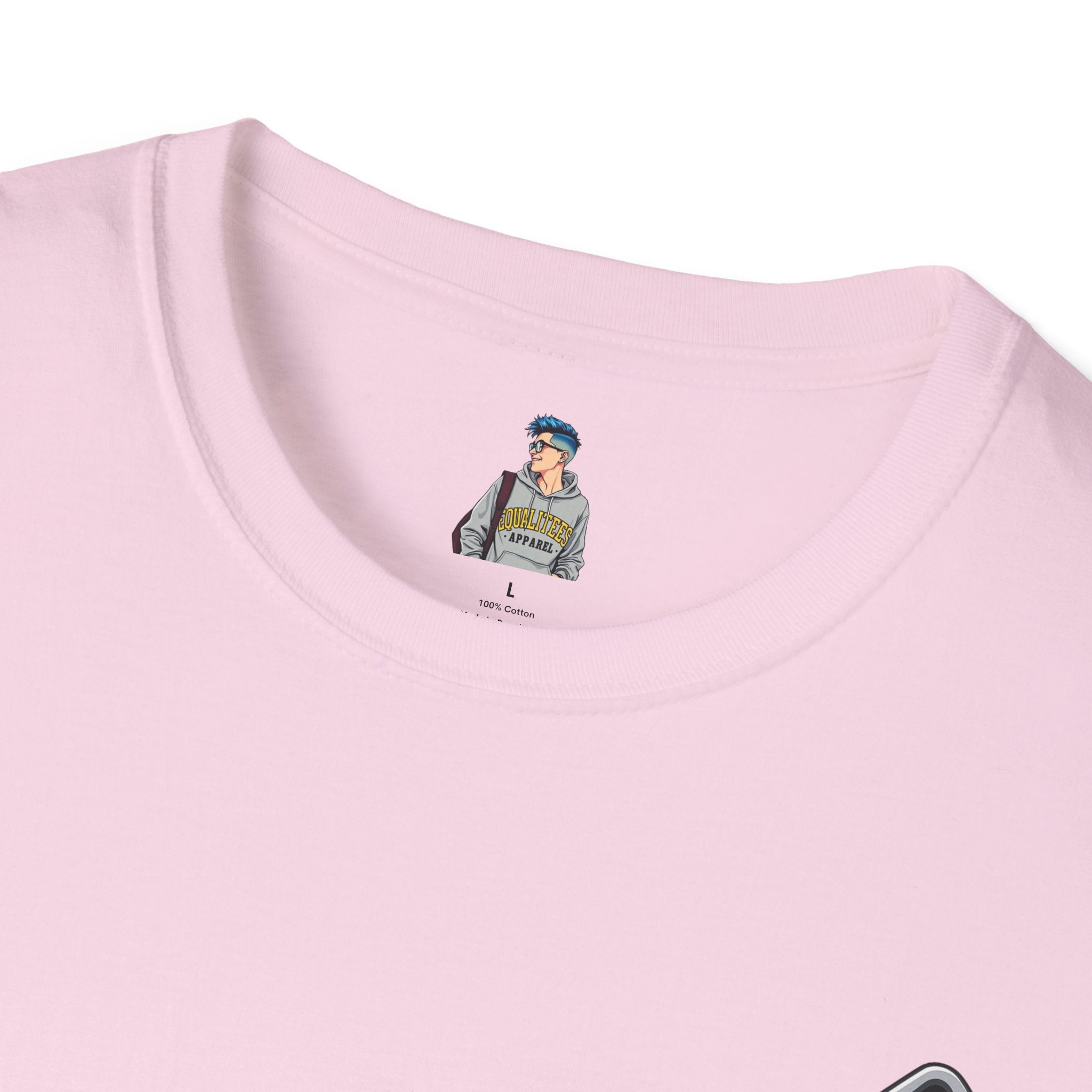 Live and Let Live Safety Pin Unisex Softstyle T-Shirt - Casual LGBTQ+ Pride Tee