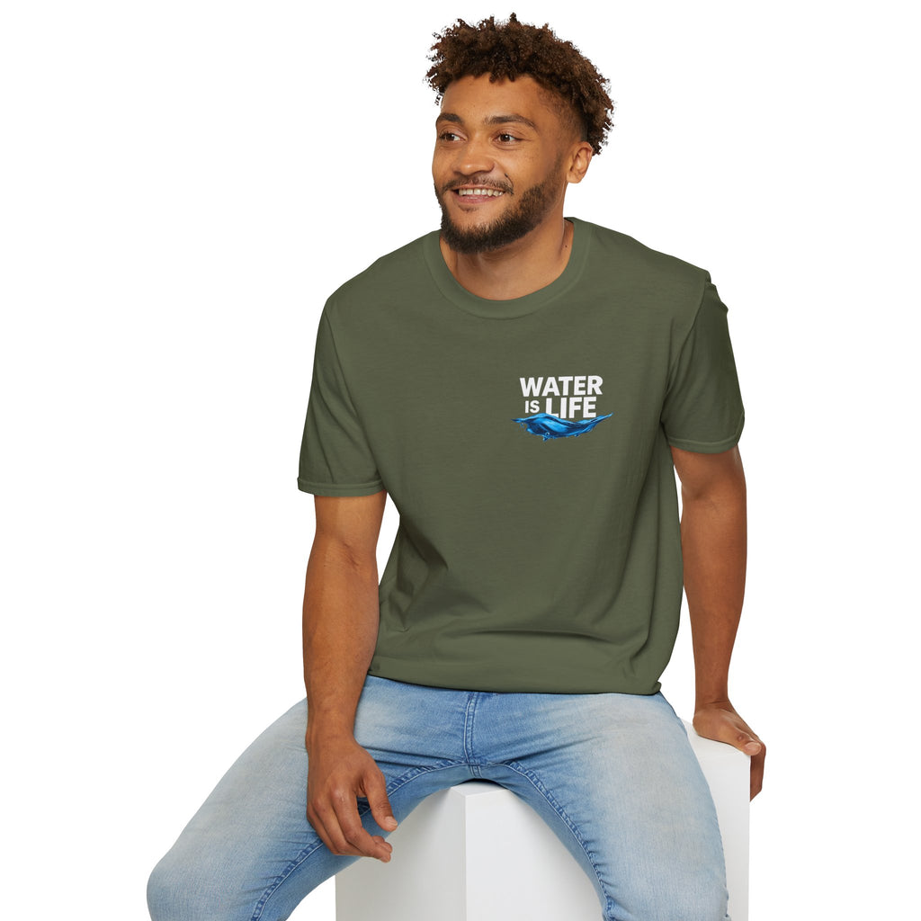 Water is Life Unisex T-Shirt | Eco-Friendly Tee for Environmentalists, Beach Lovers, Awareness Campaigns, Gifting