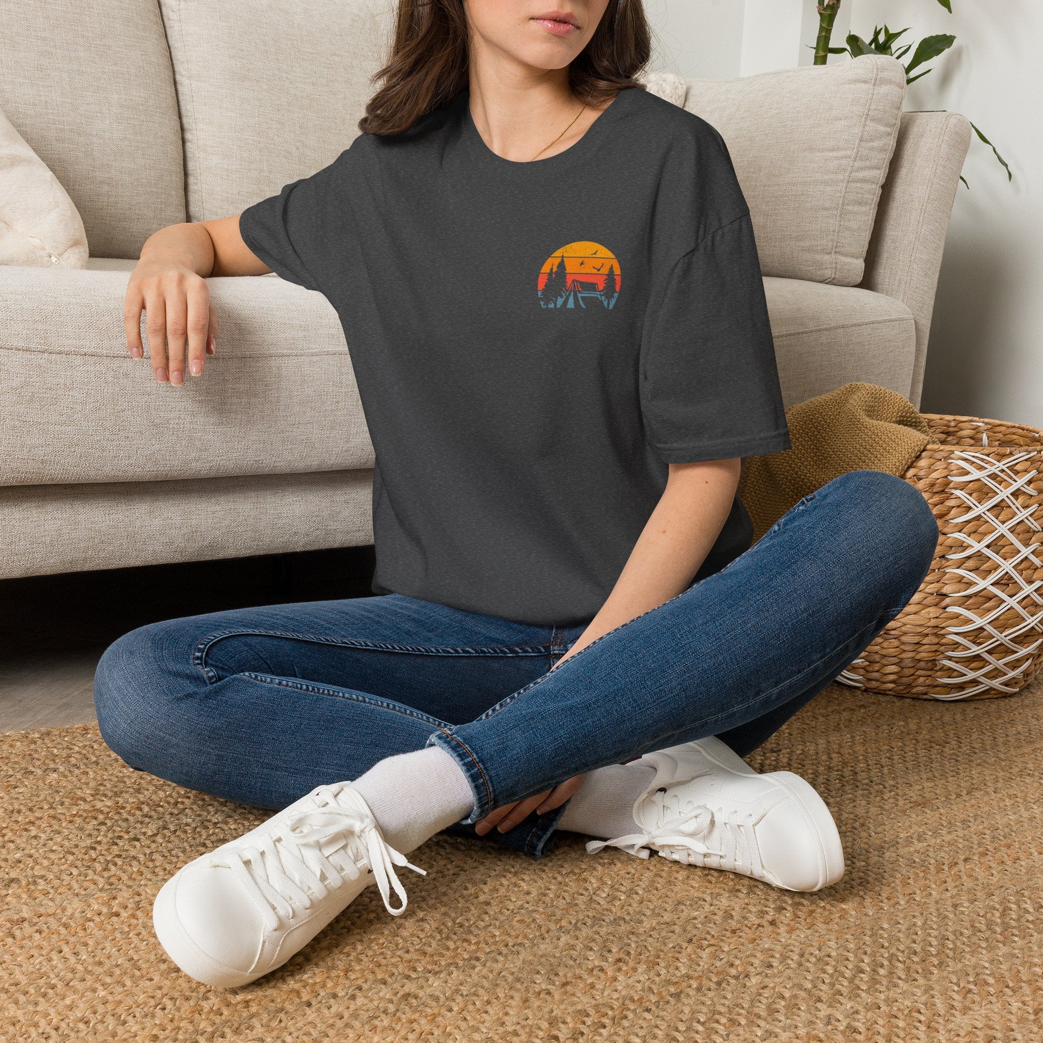 Unisex Softstyle T-Shirt - 'I'd Rather Be Camping' Adventure Tee