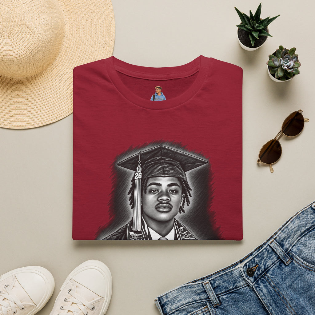 Graduation Portrait Front - In Memory of Pierre Damas Bel T-Shirt