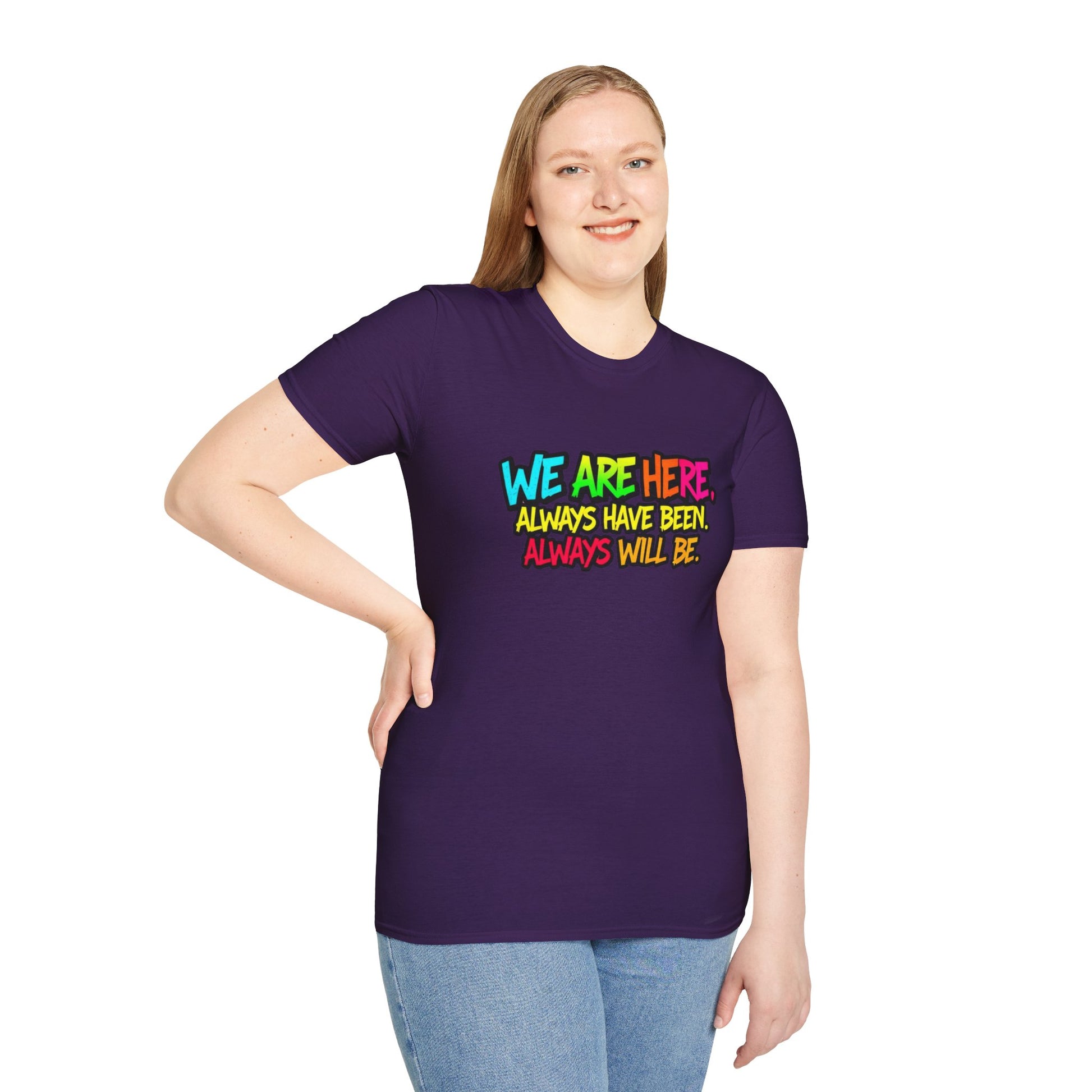 We are WHO We Are Just Leave Us tf Alone Pride Tee