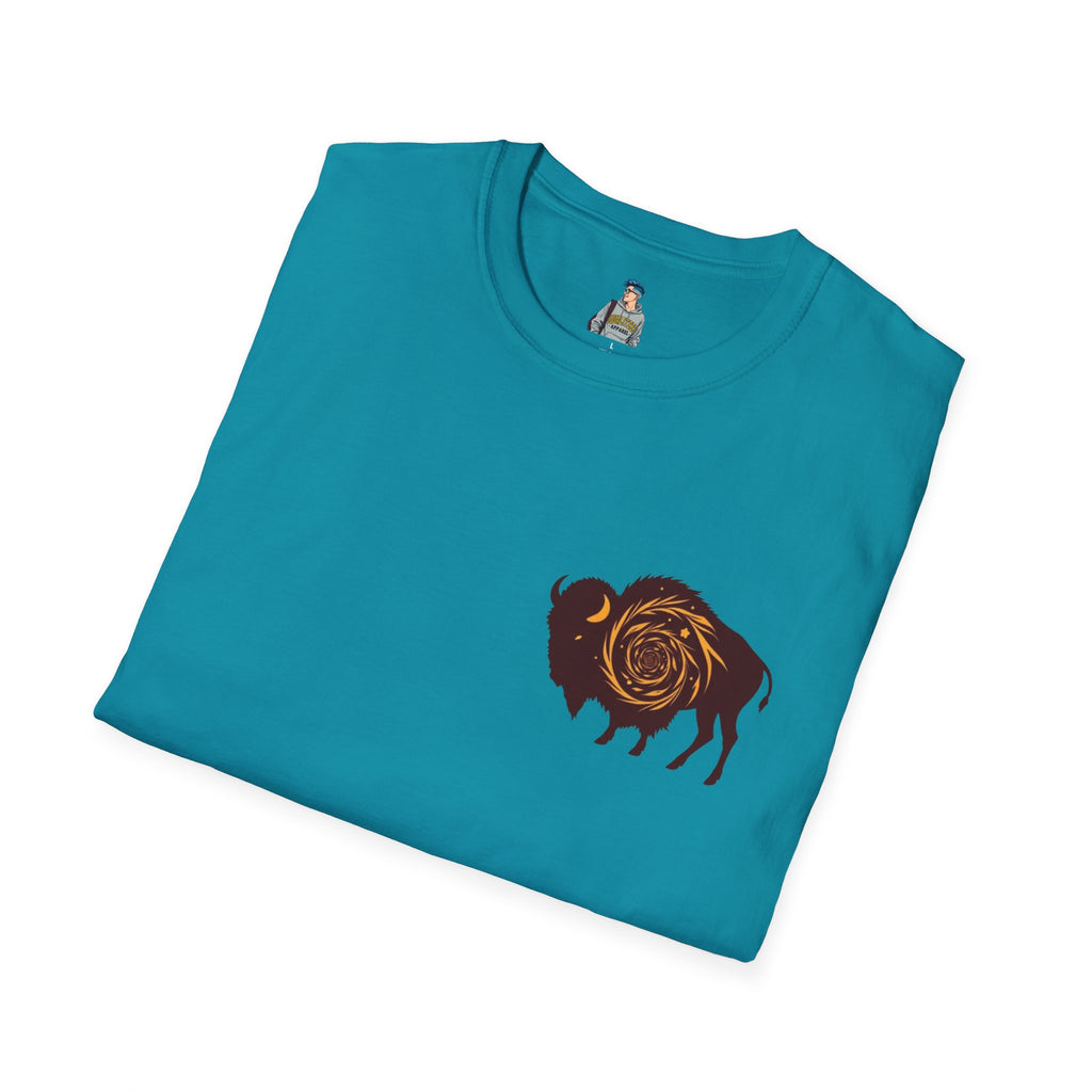 Buffalo Spiral Design Unisex Softstyle T-shirt