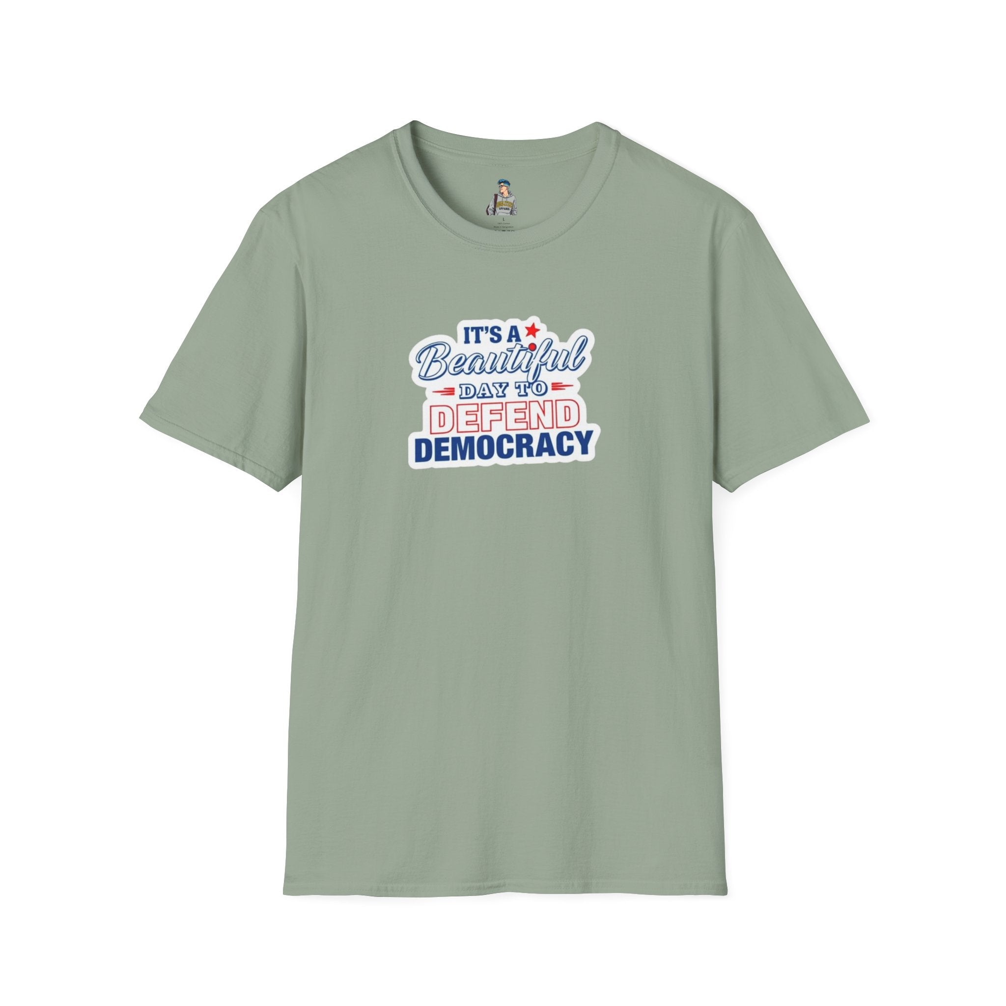 Defend Democracy Unisex Softstyle T-Shirt - Perfect for Activism and Everyday Wear