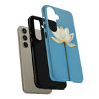 Open White Peace Lily Design Tough Case For Android & iPhone