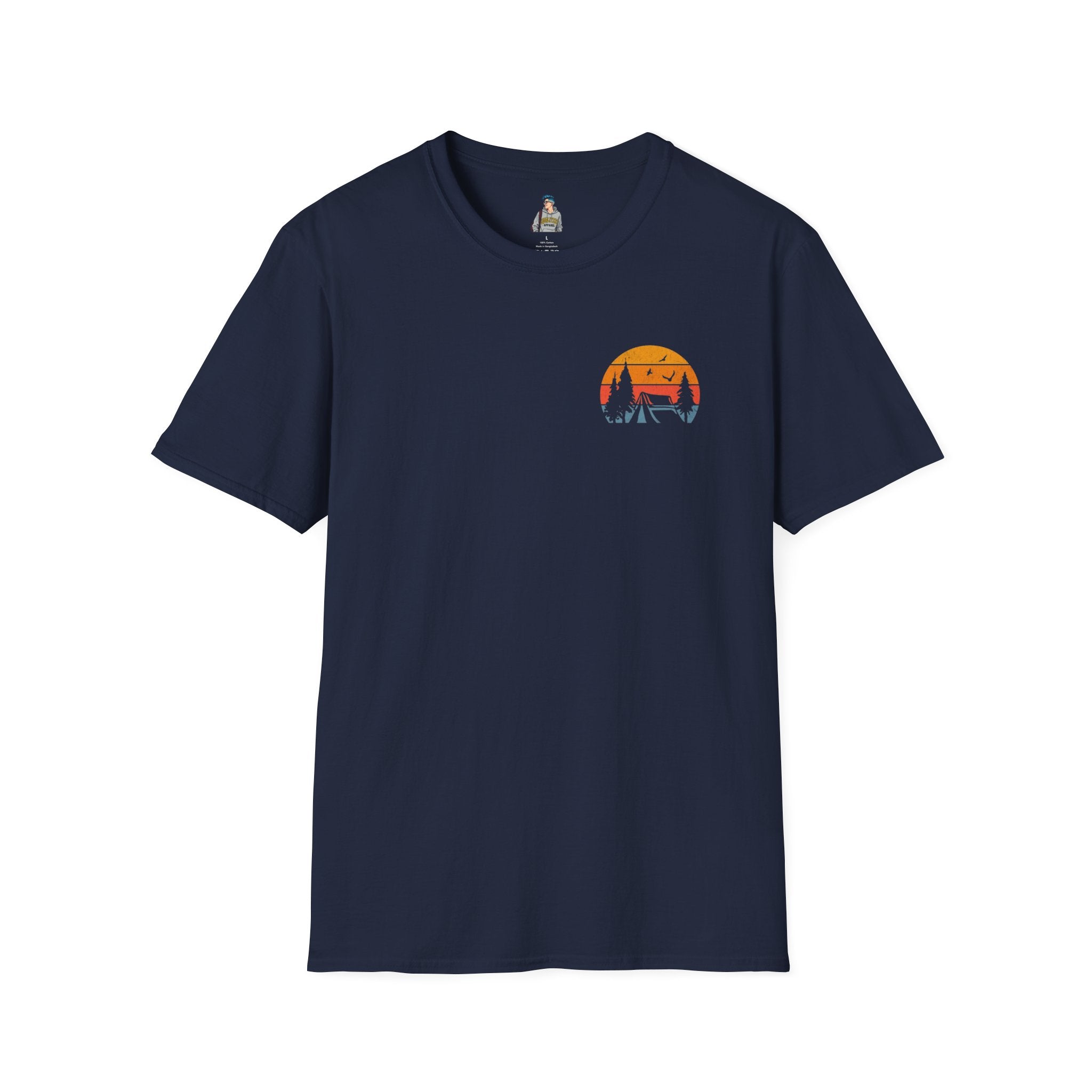 Unisex Softstyle T-Shirt - 'I'd Rather Be Camping' Adventure Tee