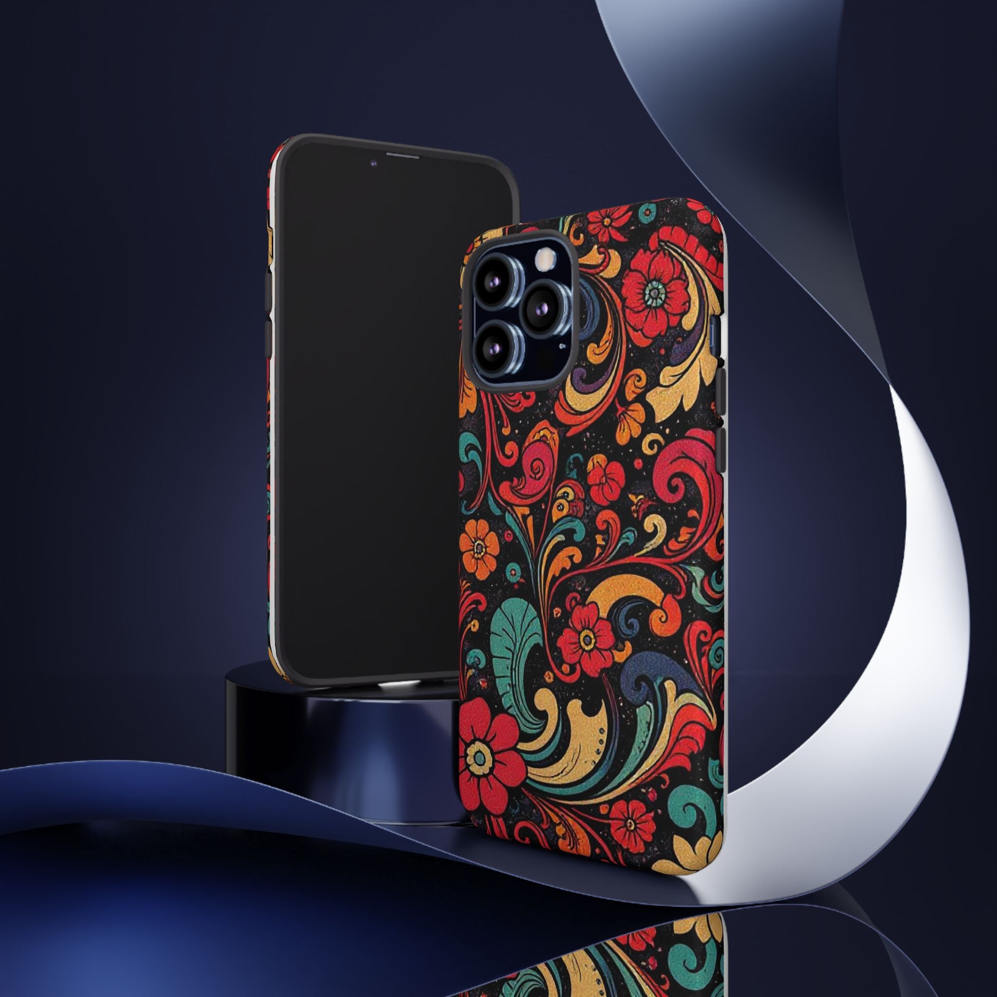Floral Paisley Tough Case for iPhone — Vibrant Protective Phone Cover