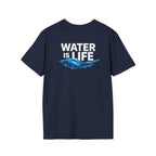 Water is Life Unisex T-Shirt | Eco-Friendly Tee for Environmentalists, Beach Lovers, Awareness Campaigns, Gifting
