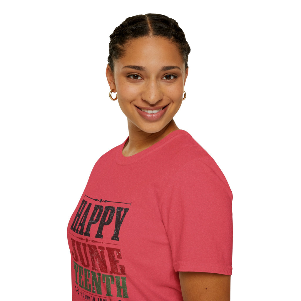 Juneteenth T-Shirt — "Happy Juneteenth" Celebration Tee
