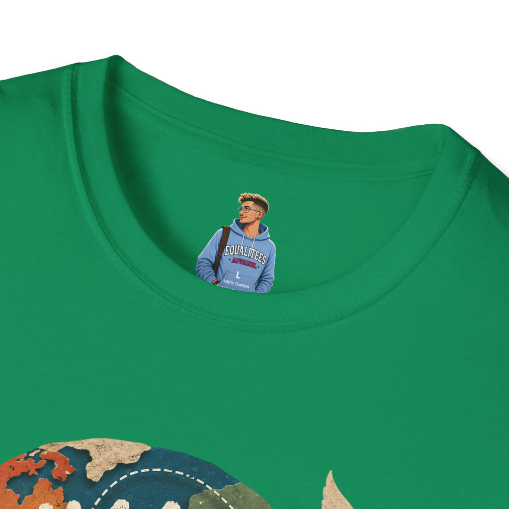 Humanity Has No Borders T-Shirt — Earth & Peace Graphic Tee