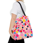 Dots and Drips over Pink Design - Tote Bag