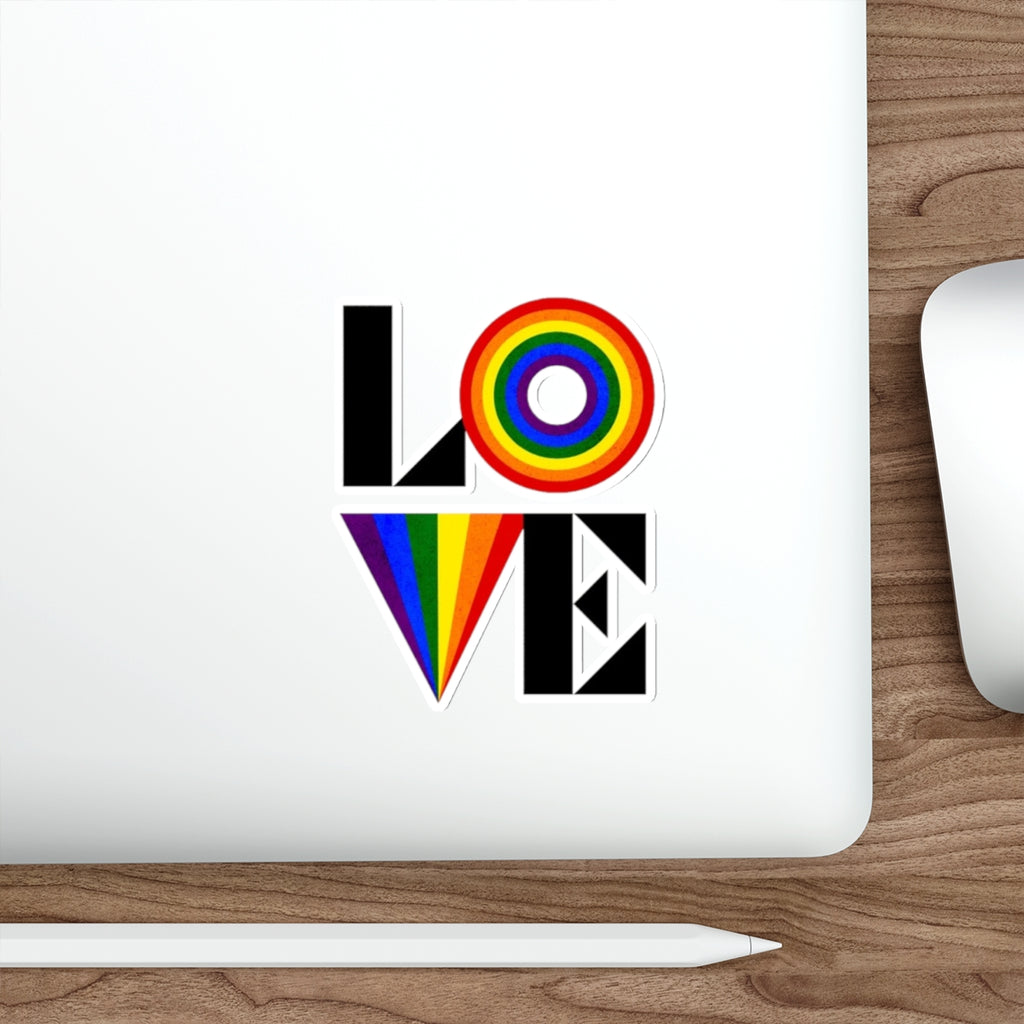 Die-Cut Stickers - Rainbow LOVE