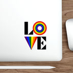 Die-Cut Stickers - Rainbow LOVE