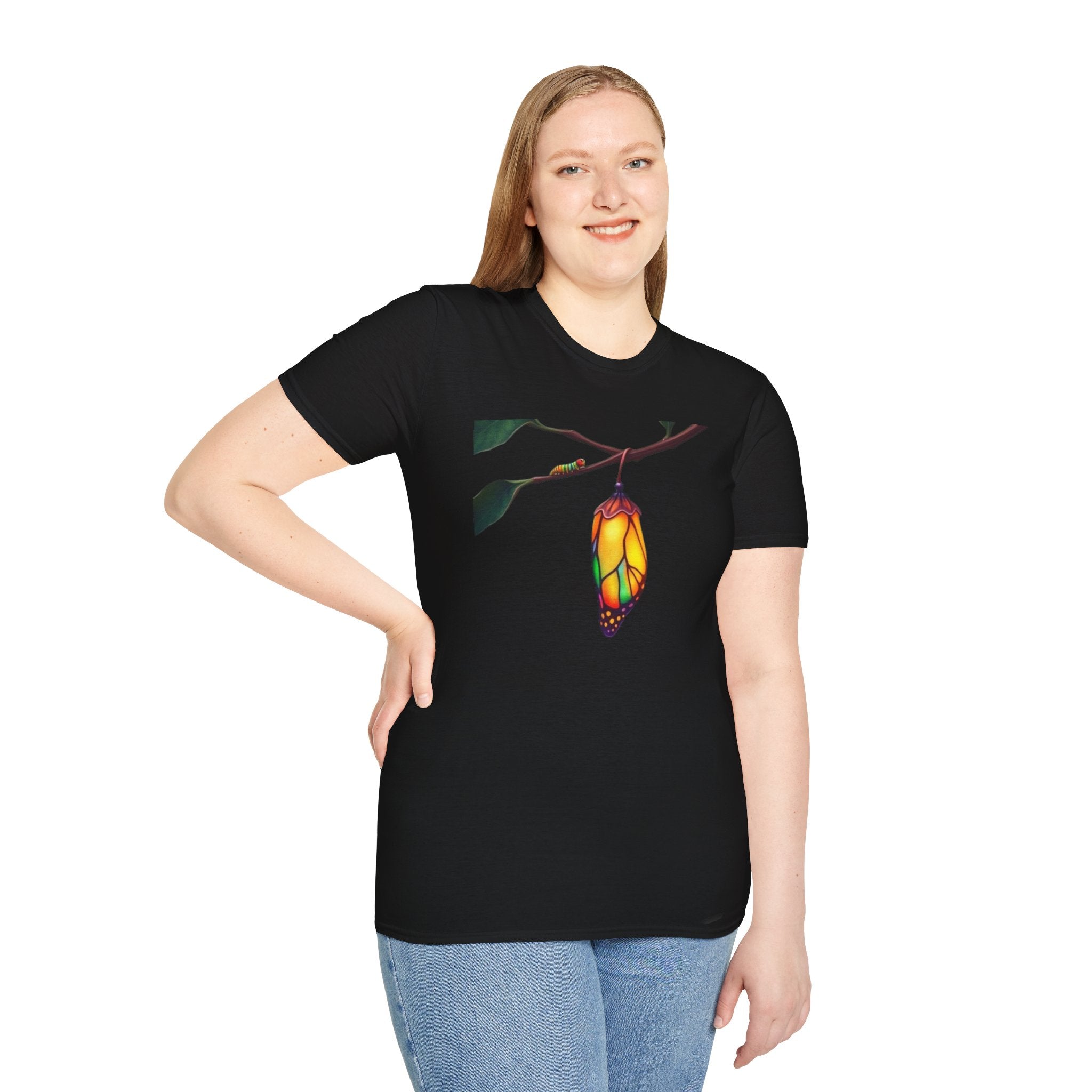 Rainbow Butterfly Cocoon Pride T-Shirt