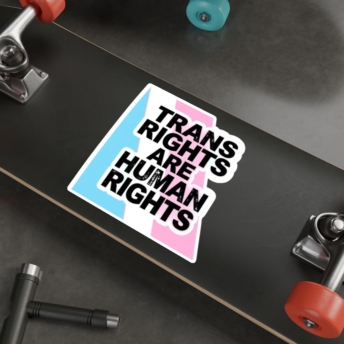Die-Cut Stickers - TRANS RIGHTS ARE HUMAN RIGHTS