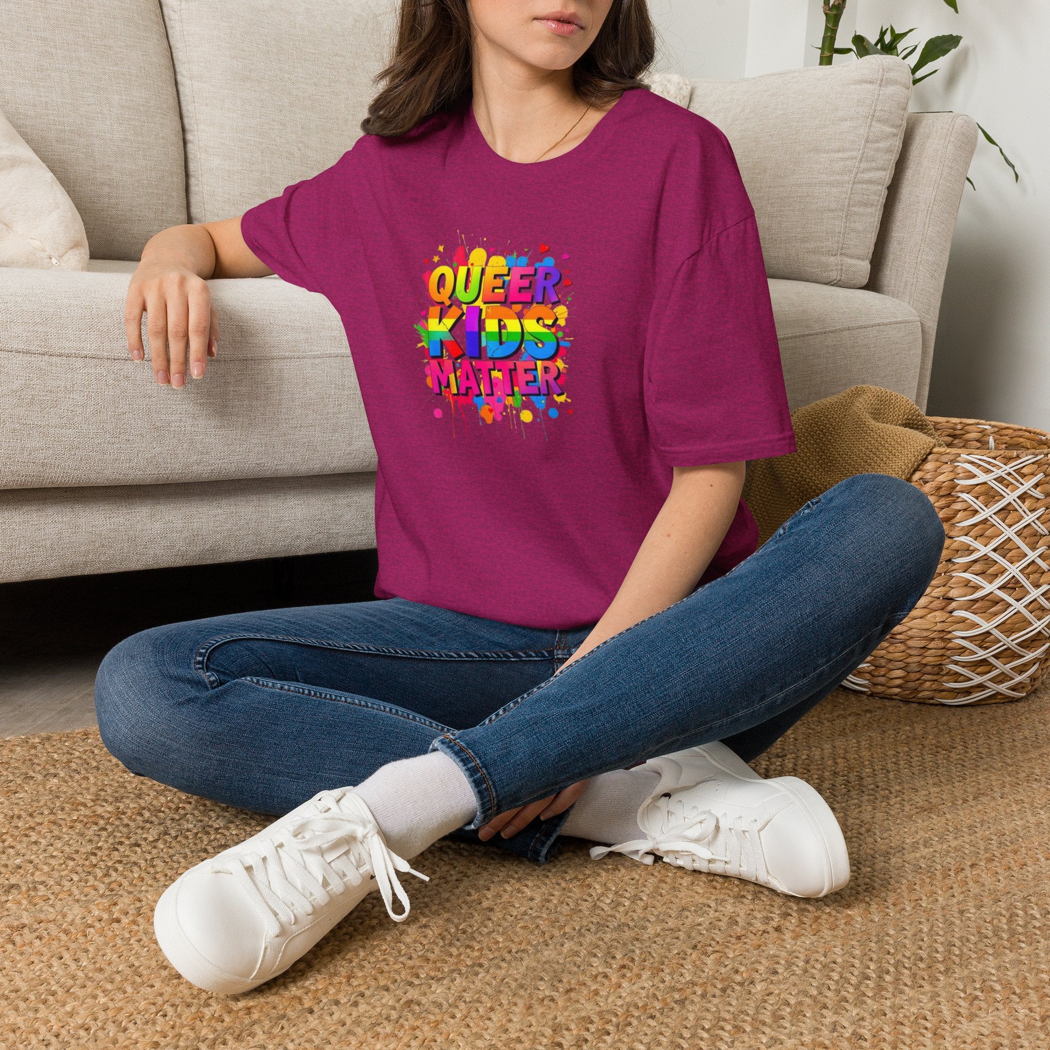 Queer Kids Matter Unisex Softstyle T-Shirt - Celebrate Inclusivity & Pride