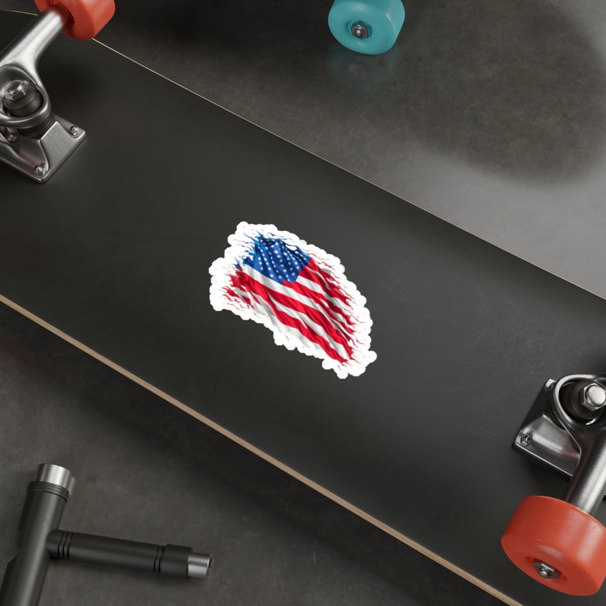 Die-Cut Stickers - American Flag Art