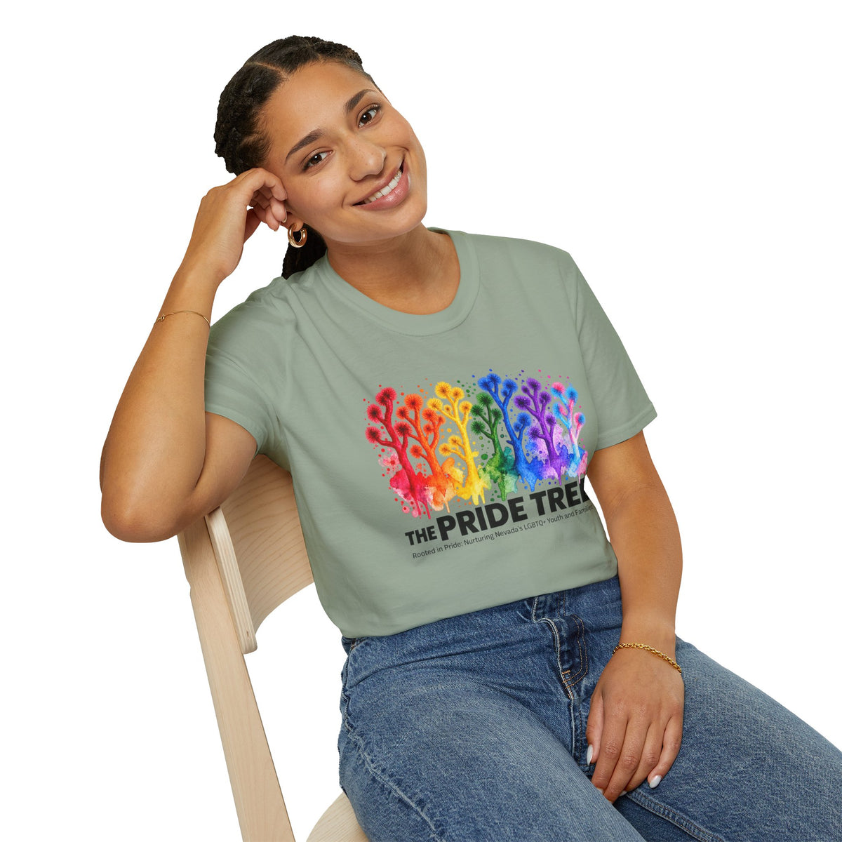 Pride Tree Las Vegas T-Shirt - Black Text