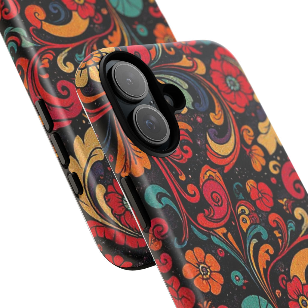Floral Paisley Tough Case for iPhone — Vibrant Protective Phone Cover