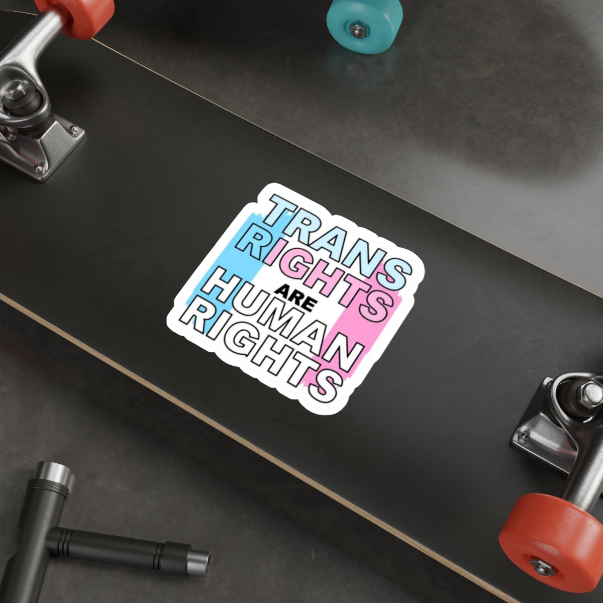 Die-Cut Stickers - TRANS RIGHTS ARE HUMAN RIGHTS
