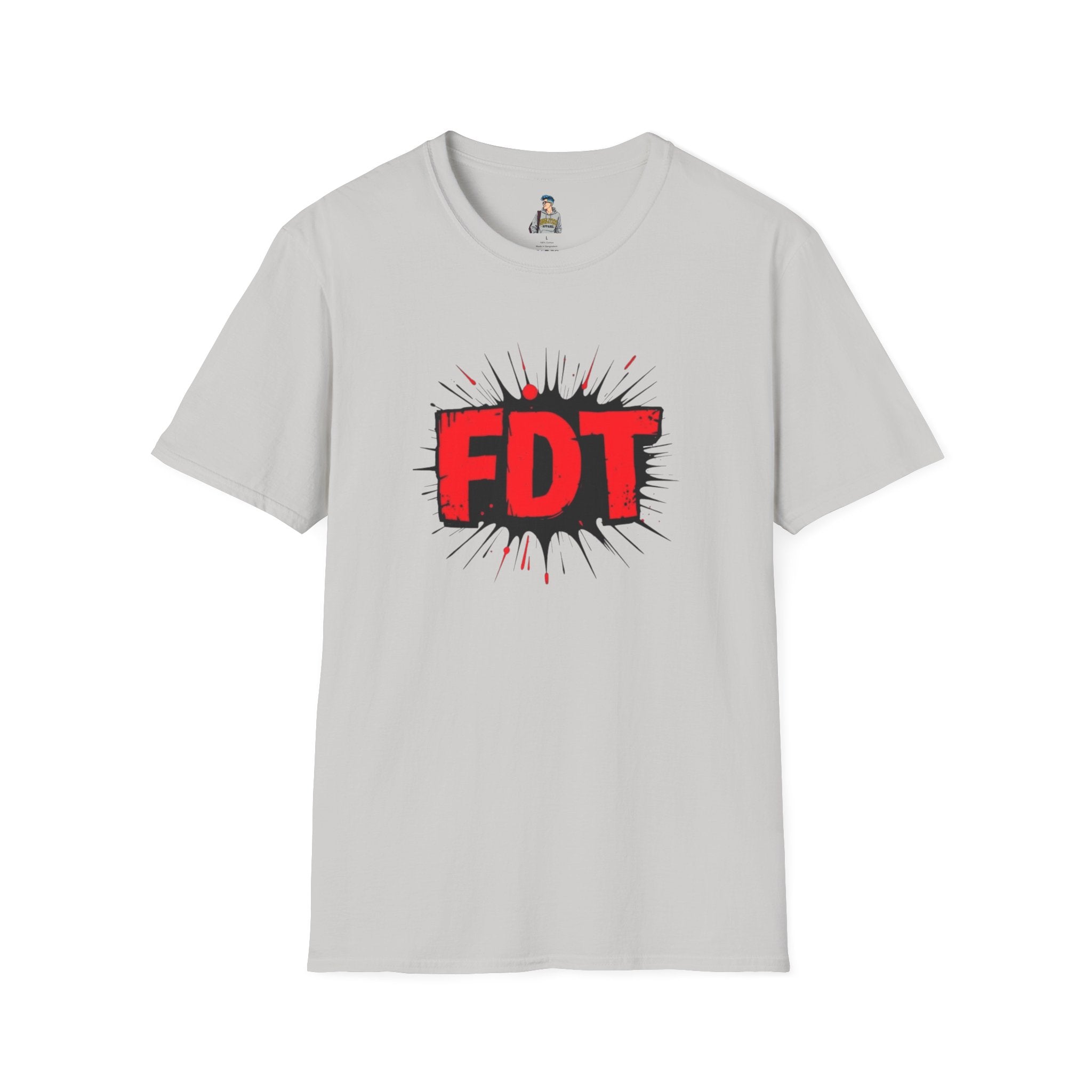 Unisex Softstyle T-Shirt with 'FDT' Graphic - Casual Streetwear for Everyday Style