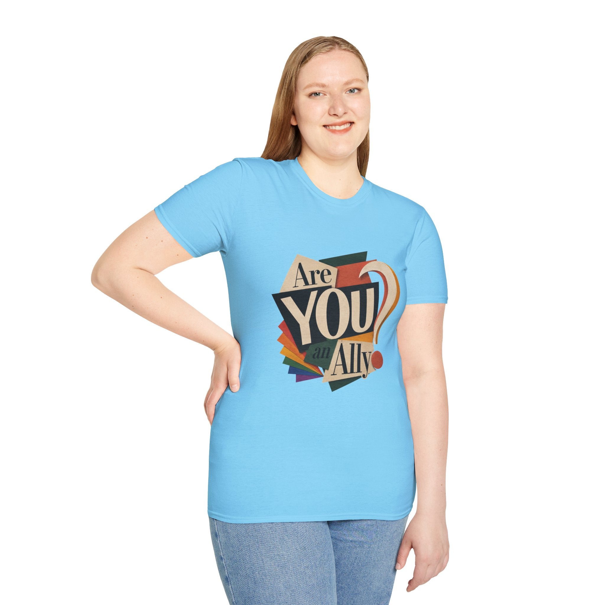 Are You An Ally? T-Shirt — Vintage Pride Ally Tee