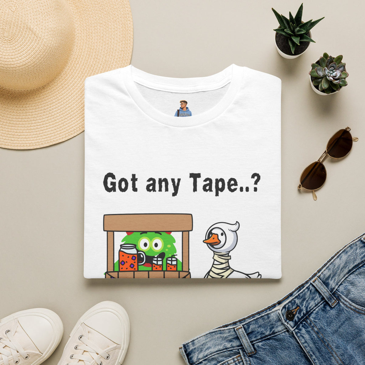 Got any Tape..? Mummy Goose & Monster Halloween T-Shirt