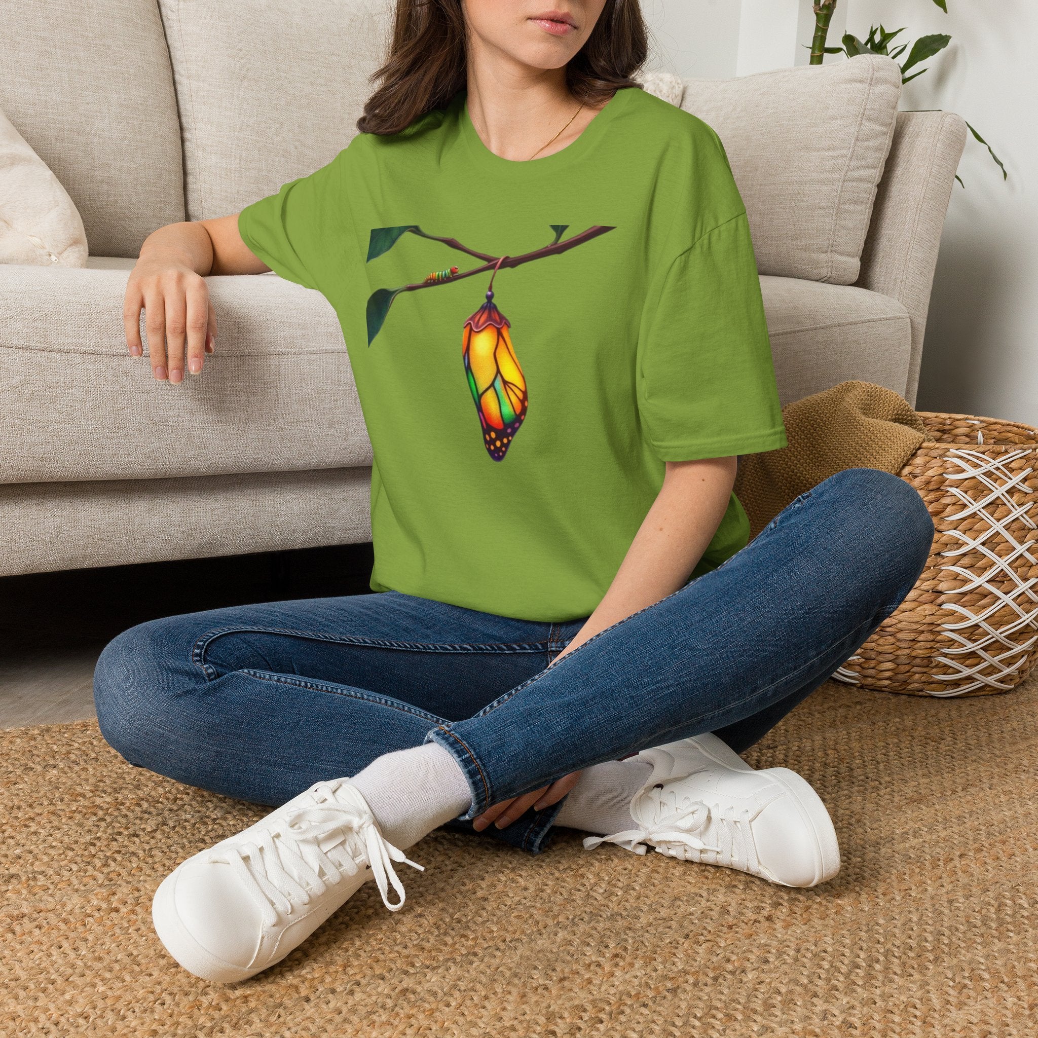 Rainbow Butterfly Cocoon Pride T-Shirt