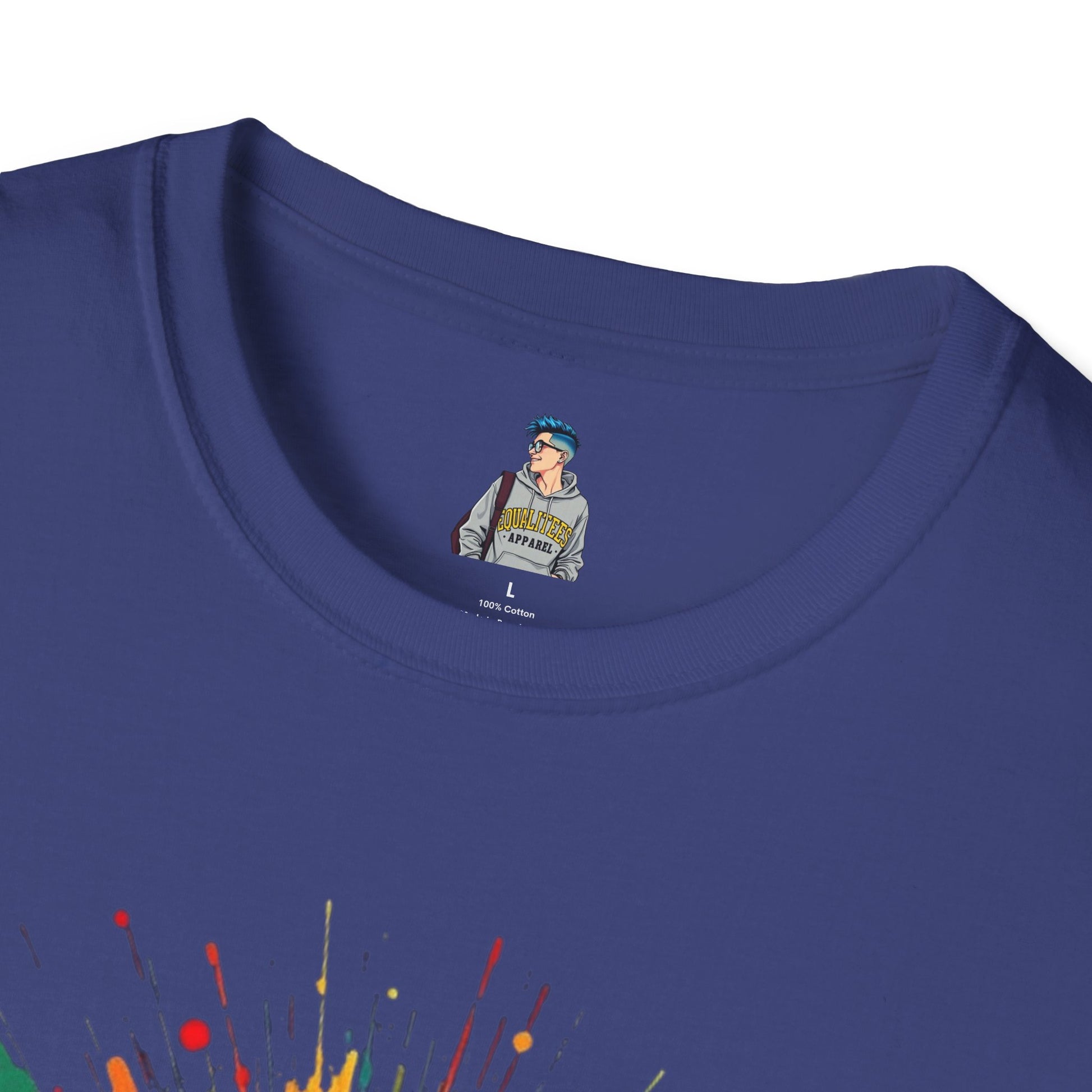 We All Belong Unisex Softstyle T-Shirt - Colorful Pride Tee