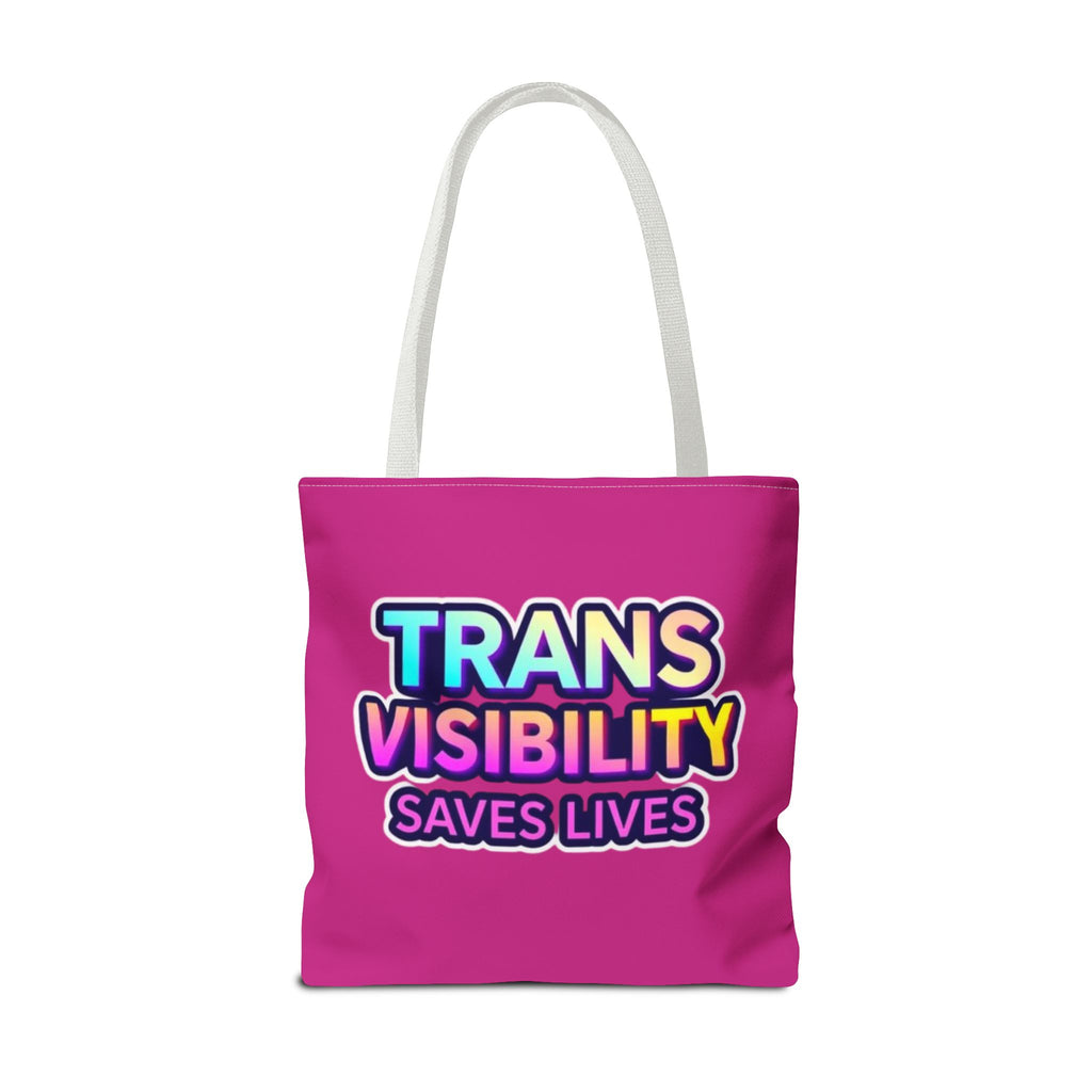 Trans Visibility Saves Lives Tote Bag