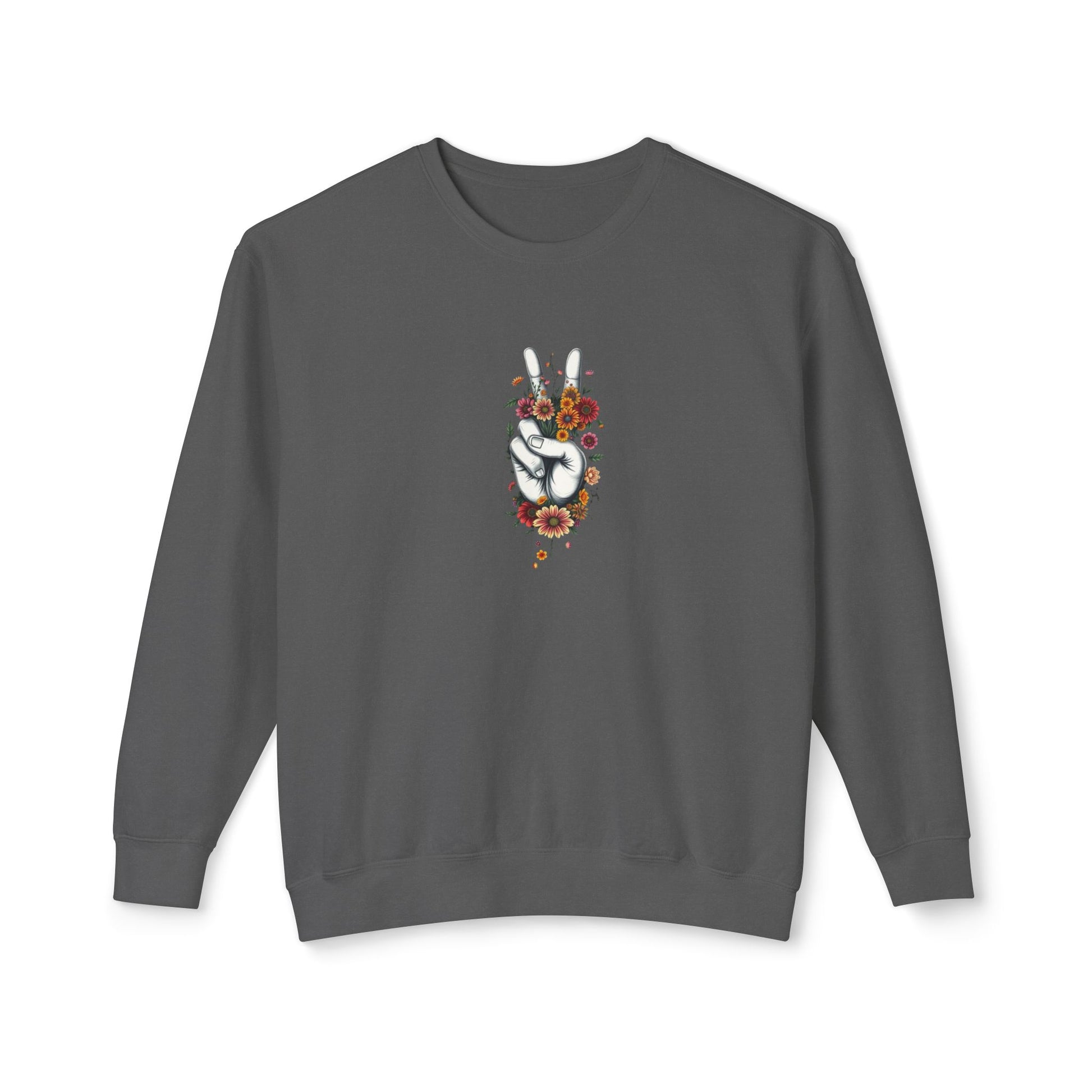 Unisex Lightweight Crewneck Sweatshirt -Grow Peace