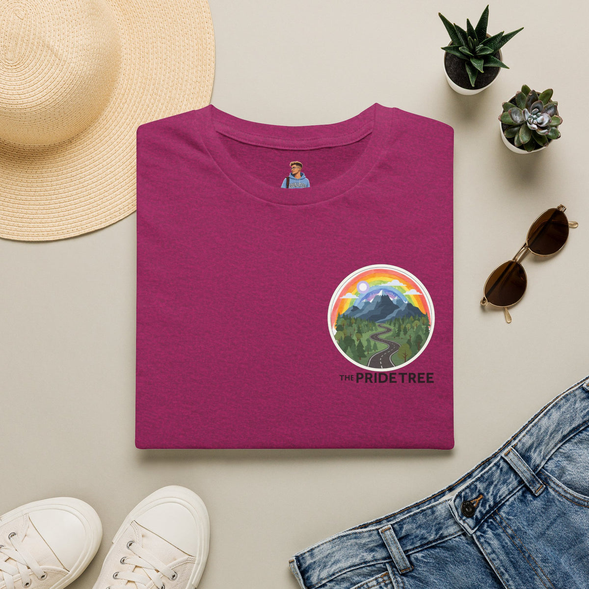 Pride Tree Las Vegas Mountain Graphic T-Shirt