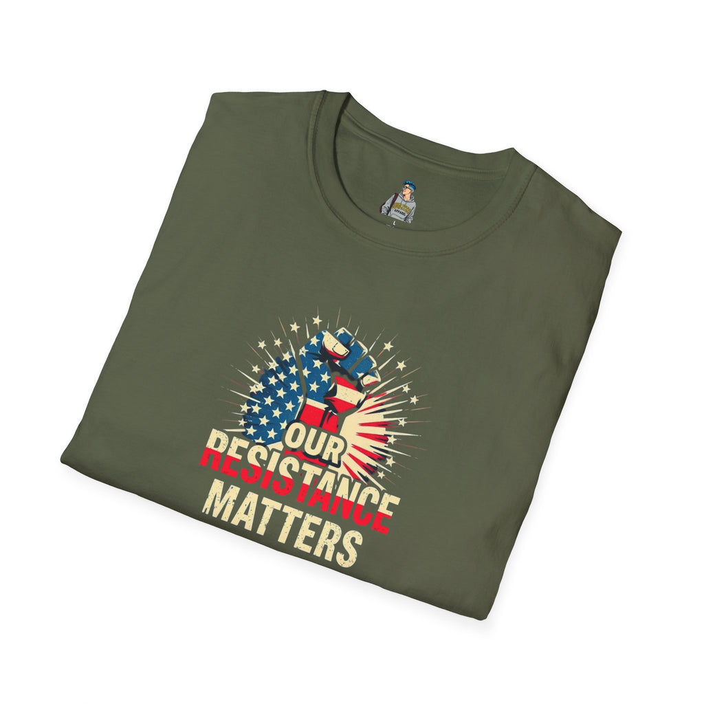 Patriotic Activism T-Shirt - Our Resistance Matters & Save Democracy Designs