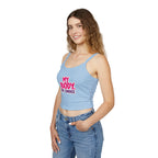 Empowering Women's Spaghetti Strap Tank Top - 'My Body, My Choice'