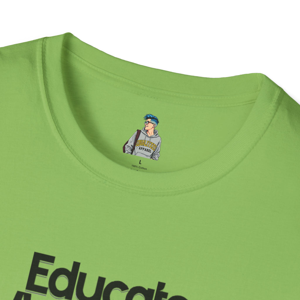 Teacher Advocate T-Shirt - Subtle Pride Educate Advocate Celebrate Design - EqualiTees.Me