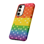 Rainbow Polka-Dot Tough Case for Android
