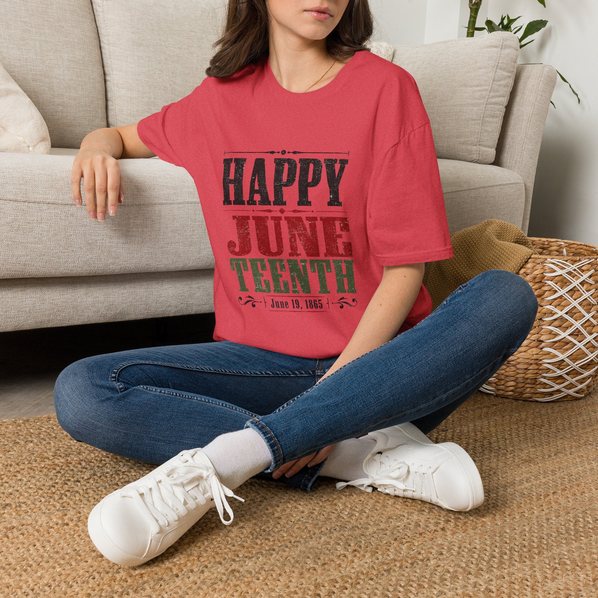 Juneteenth T-Shirt — "Happy Juneteenth" Celebration Tee
