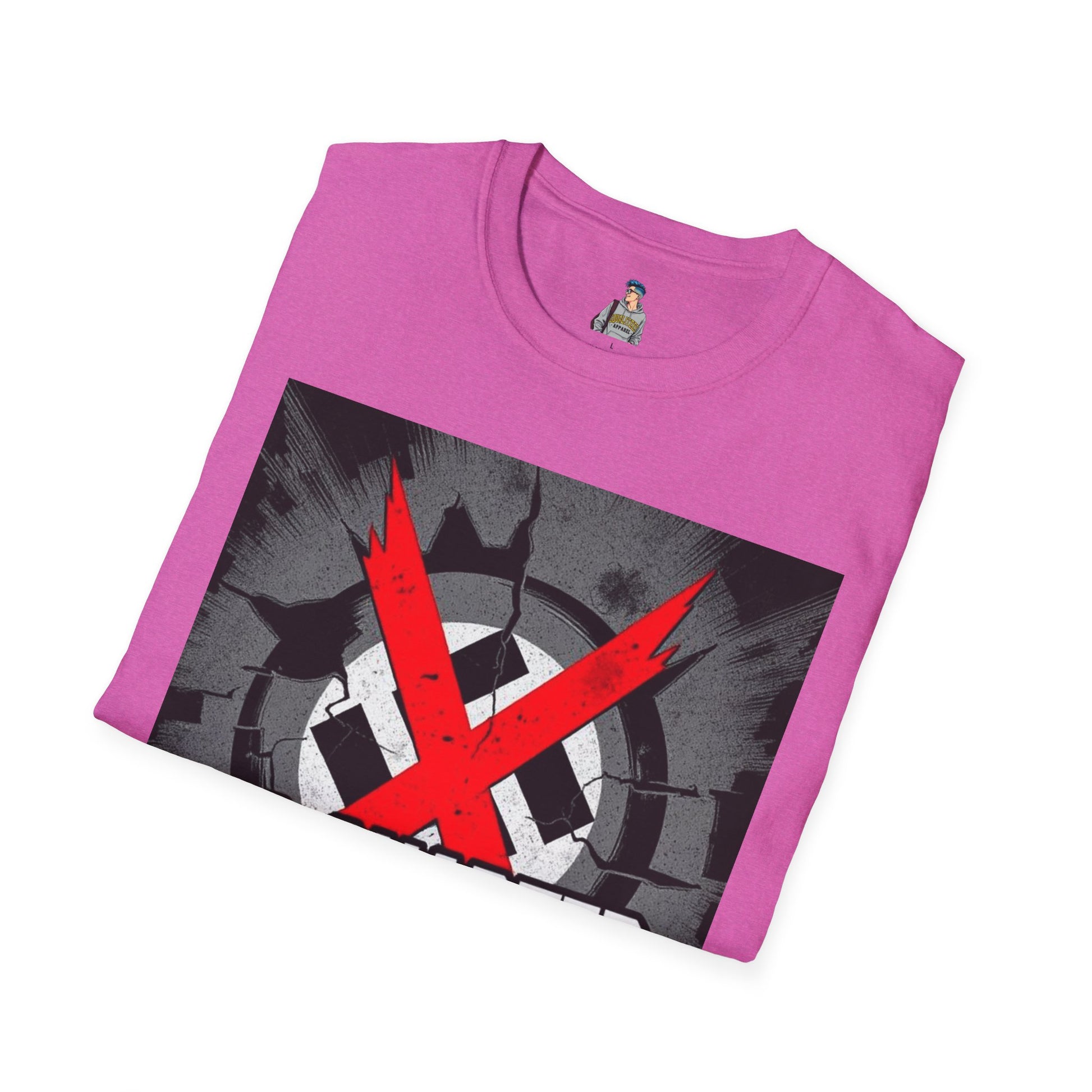 Unisex Softstyle T-Shirt - No Quarter for Fascists Graphic Tee