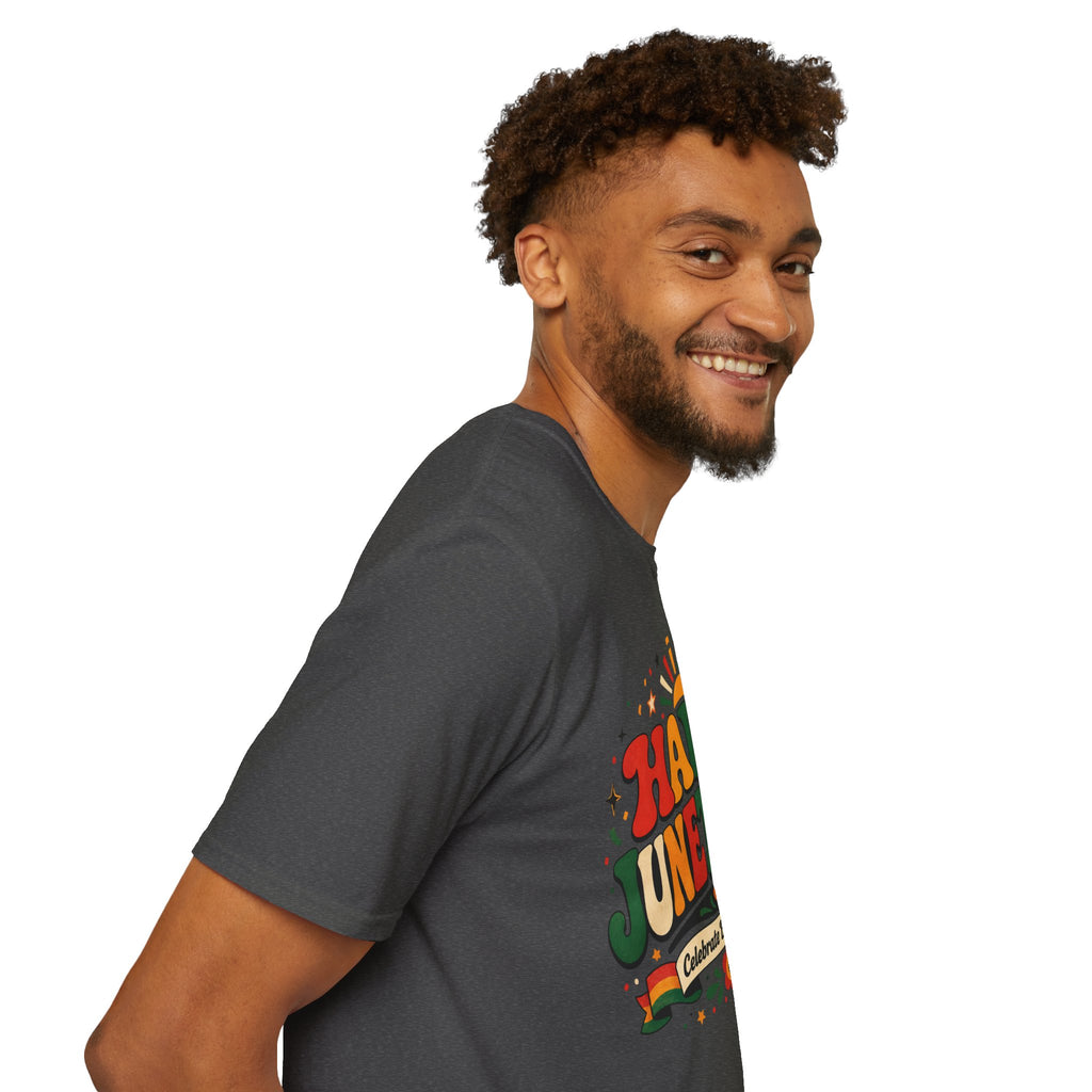 Juneteenth T-Shirt - "Happy Juneteenth" Retro Celebration Tee