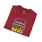 Protect Queer Kids Unisex Softstyle T-Shirt | Inclusive & Comfortable Tee