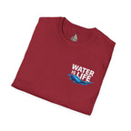Water is Life Unisex T-Shirt | Eco-Friendly Tee for Environmentalists, Beach Lovers, Awareness Campaigns, Gifting