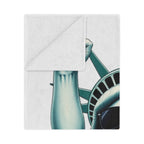 Patriotic Microfiber Blanket RESIST Lady Liberty Design