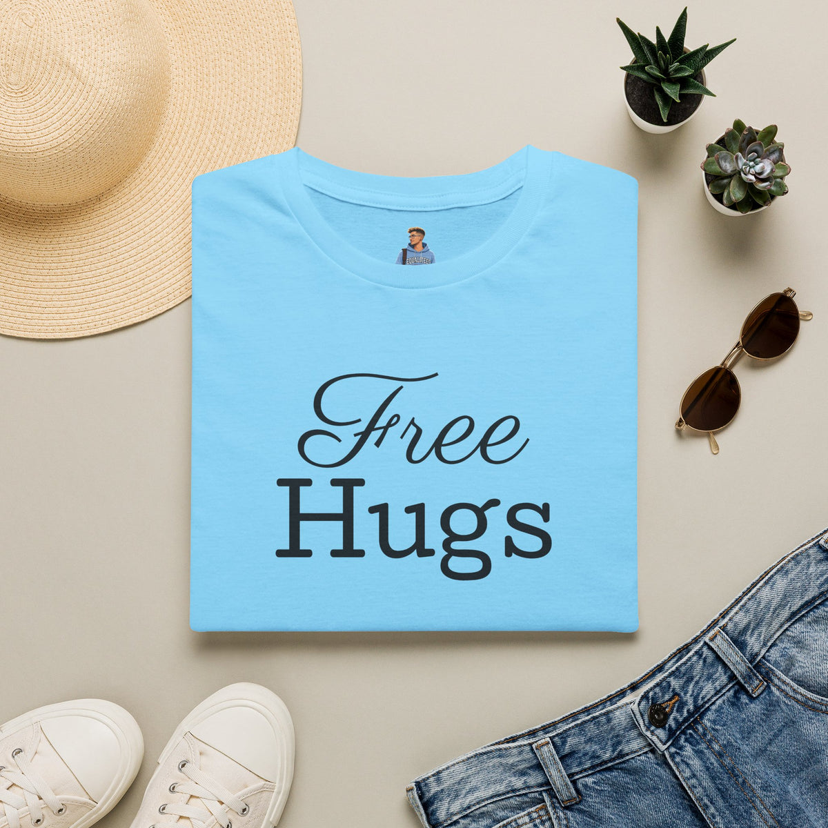 Emotional Support Human Free Hugs Unisex Softstyle T-Shirt