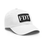 Stylish Dad Hat with FDT Leather Patch - Casual Sun Protection for Dads