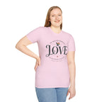 Love Is Never Wrong T-Shirt — LGBTQ+ Pride Heart Tee