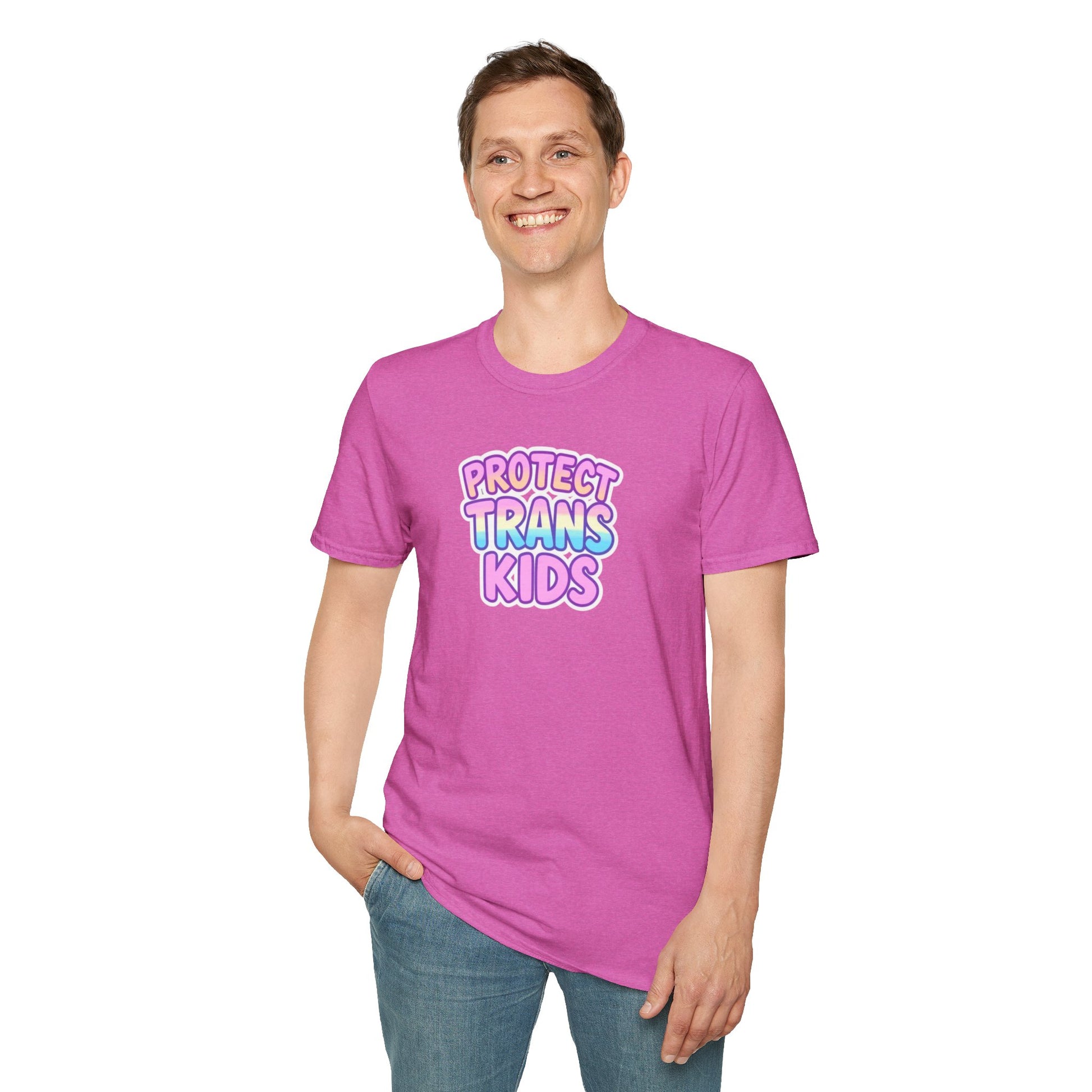 Unisex Softstyle T-Shirt - Protect Trans Kids Tee
